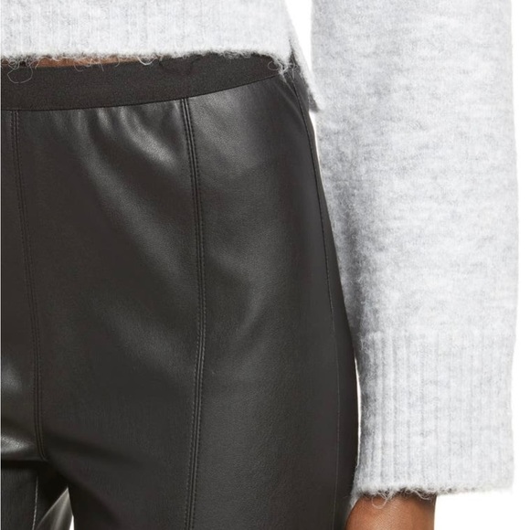 BLANK NYC Night Walks Faux Leather Pull On Black Leggings Size 24 NWT - Picture 7 of 10